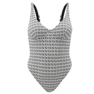 FENDI FF logo motif underwire swimsuit